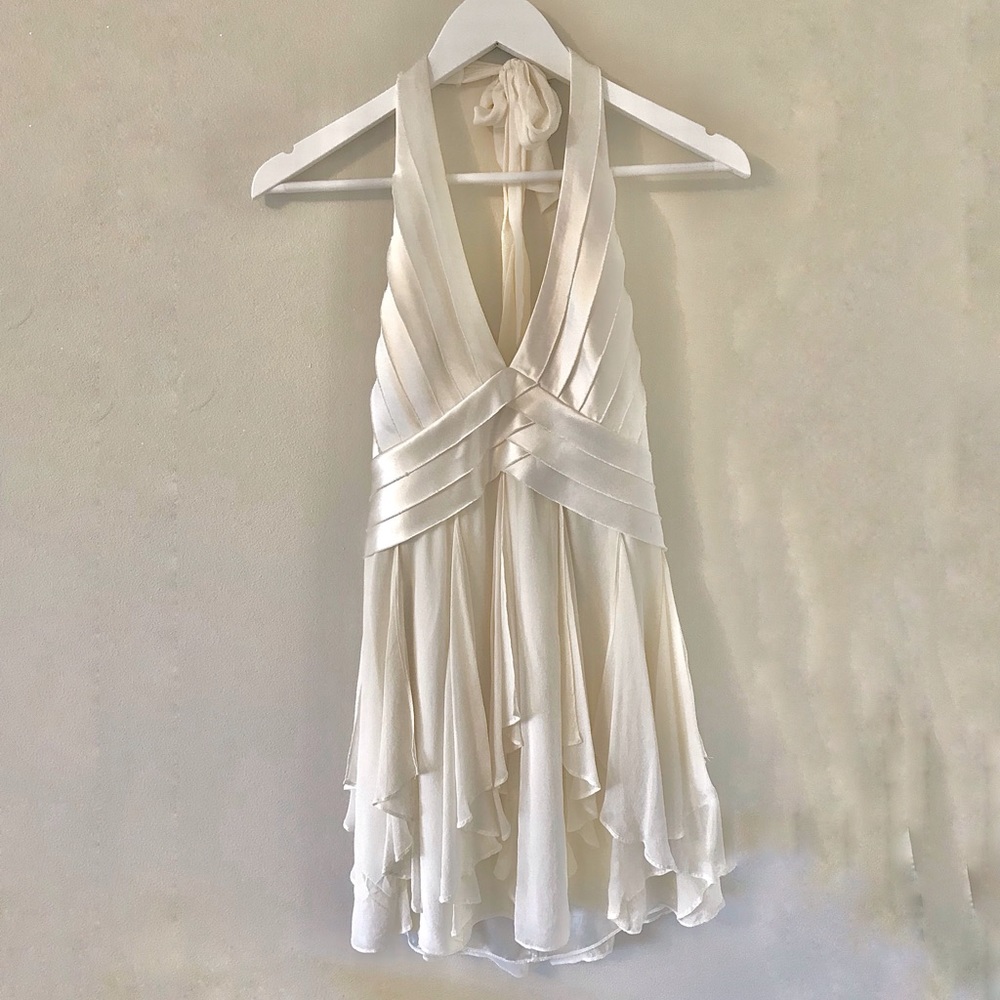 BCBGMaxAzaria Champagne Cocktail Dress - US4